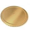 Dream's Party Vassoio tondo ALA Ø40cm oro in cartone, piatto sottotorta rigido circolare