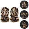 2 pcs squisito in ottone statua in ottone buddha figurina buddha statua