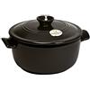 Emile Henry EH794525 Cocotte Tonda, Carbone