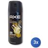 Axe 3x Axe Deodorante Spray 150 Ml. Gold Import