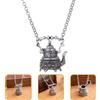Punk Style Men Necklace Tele Teiera Collana CAMPIO GOTICO CATANA VINTAGE NETTRO