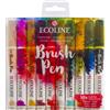 Ecoline Brush Pen Set di 10 penne liquide ad acquerello - Moda Pennarelli sf