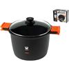 BRA padella 6,8 L Rotondo Nero, Arancione 24x30x18 cm