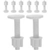 8 Pcs Viti Per Sedili WC in Plastica Bulloni Della Cerniera Sedile