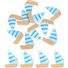40 Pcs Sailing Boat Cake Topper Barca Vela Piccola Mini Di Miniatura