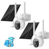 Xega 4G LTE Telecamera Solare Esterno con SIM Scheda 2K HD PTZ Telecamere Senza