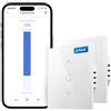 meross 2 Pcs Interruttore per tapparelle con Controllo percentuale (è necessario un filo neutro), Timer Switch per Persiane e Tende compatibile con Alexa, Google Home e SmartThings, Telecomando