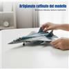 Giocattolo aereo militare, caccia invisibile SU-57S, modello a blocchi