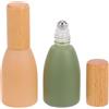 2 pz Bottiglie di Profumo Roller con Tappo in Legno Roll On Contenitori per Oli