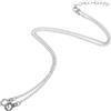 Collana con manette punk rock Trendy Street Lucchetto con ciondolo Catena al