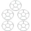 5 pcs Multifunction Crivets Slustra Top Gas Ring Pan Supporta Gas Slustra per