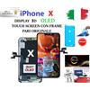 PER APPLE DISPLAY LCD OLED PER APPLE IPHONE X SCHERMO TOUCH SCREEN SCHERMO PARI ORIGINALE