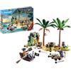 PLAYMOBIL 70962 Promo Pack Isola dei Pirati, Isola del tesoro dei pirati con sch