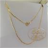 Collana girocollo Catenina PIENA rolo 2 grammi in oro Giallo 750 18 kt cm 45