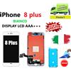 Apple DISPLAY iPHONE 8 Plus BIANCO TOUCHSCREEN VETRO QUALITA' PARI ALL' ORIGINALE TOP