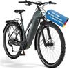Fischer E-Bike ATB TERRA 6.8i ULTIMATE Bicicletta elettrica per donne e uomini, telaio 43, motore centrale 90 Nm, batteria 36 V
