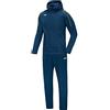 JAKO M9650 - Tuta da bambino Classico, con cappuccio, colore: blu scuro/citro, 152