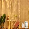 Tenda Luminosa Natale,3.6X3M 360LED Tenda Luci Natale Interno,8 Modalità Luci Te