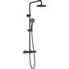 Roca Victoria Basic A5A9F18NB0 - Colonna doccia termostatica, colore: Nero opaco