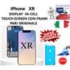 DISPALY XR DISPLAY IPHONE XR 3D TOUCH SCREEN SCHERMO CON FRAME PARI ORIGINALE