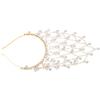 Cerchietto in Rete Di Perle Bohémien Bride Accessori Acconciatura