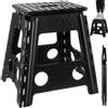 Sgabello Pieghevole Sgabellino Antiscivolo Gradino 39cm Multiuso Casa Bagno