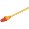 Goobay 68433 CAT 6 Cavo Patch, Rete U/UTP, Giallo, 0.5m Length