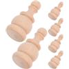 6 Pcs Fusi Decorativi Non Finiti Colonnine Legno Finial Per Scale