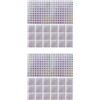 20 Sheets Piccoli Adesivi Con Numeri Circolari Etichetta Del Rossetto
