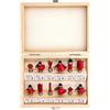 SET 12 PZ FRESE LEGNO FRESE PER SCANALARE GAMBO 6.35mm FRESATRICE PANTOGRAFO