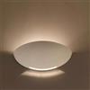 universo Applique parete mezza luna in gesso doppia emissione verniciabile attacco r7s