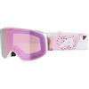 ALPINA FERNIE Q-LITE - Maschera da sci specchiata per bambini, lenti OTG contrastanti e polarizzate, ideale per chi porta gli occhiali, protezione UV 100%, black-blue matt