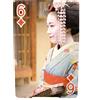 Carte da gioco giapponesi Maiko Kyoto Geisha cultura tradizionale diamante sei