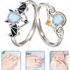 2 pezzi Rings Couple Angel and Devil Ring Matching Rings Regalo di San