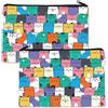 Does not apply Astuccio Il Trucco a Forma Gatto Borsa Cosmetica Portatile Organizer Articoli To