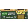 Knorr Cuore di Brodo Vegetale, Pronto da Diluire, con Verdure da Agricoltura Sostenibile, Ricetta Vegana, Senza Glutine, Senza Glutammato*, Senza Conservanti, 4 Vaschette da 28g