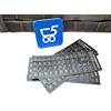 Kit 6 Sticker adesivi universali x tastiera in lingua italiana IT Ricondizionare