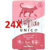 MIGLIORGATTO 24 X Miglior Gatto Unico 100% Prosciutto Delicata Mousse Busta G85
