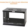 D&D NETWORKING ARMADIO RACK PENSILE A MURO NERO RAL9004 19" 6U 450MM