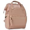 Kah&Kee - Zaino in pelle da donna, ideale per lavoro, viaggi, college, 15 laptop e impermeabile, Rosa Pallido Ii, M, Zaino daypack