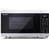 Sharp YC-MG51ES - Forno a microonde 25litri con funzione scongelamento, 11 livelli di potenza, 900W potenza microonde, funzione timer, funzione ECO, piatto girevole incluso, controllo digitale