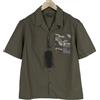 Antony Morato Camicia Uomo Antony Morato Verde Oliva Slim Fit Manica Corta Bottoni A Pattina
