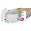 yucona® Set di cartucce filtranti, 12 mesi, per Brita® Marella® Maxtra pro®, 96% in meno di plastica, grazie ai filtri ai carboni attivi sostituibili in gusci di cocco [Made in Germany]