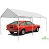 GDLC GAZEBO ACCIAIO RETTANGOLARE TETTOIA PERGOLA 300X600CM 3X6 MT CAR PARK BIANCO