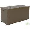 Toomax BAULE RESINA MULTIUSO GIARDINO CONTENITORE EFFETTO RATTAN L120xP57xH63 MARRONE