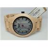 Green Time OROLOGIO UOMO LEGNO DI ACERO GREEN TIME STONE QUADRANTE PIETRA NATURALE GRIGIO