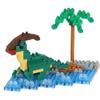 Kawada Nanoblock Mini Nano "Waterside Parasaurolophus" 150 pezzi NBC_367 Kawada giap...