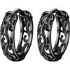 Stainless Steel Earrings Dragon Ears Loop Orecchini Punk Uomo Pendenti