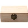 Not specified 1/3pcs Legno Solido Casa Tinta Unita IN Legno Quadrato Cardine Valigetta Scatole
