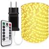Luci Natale Esterno LED 50Metri-500Led Bianco Caldo Impermeabili, Luci Albero Di